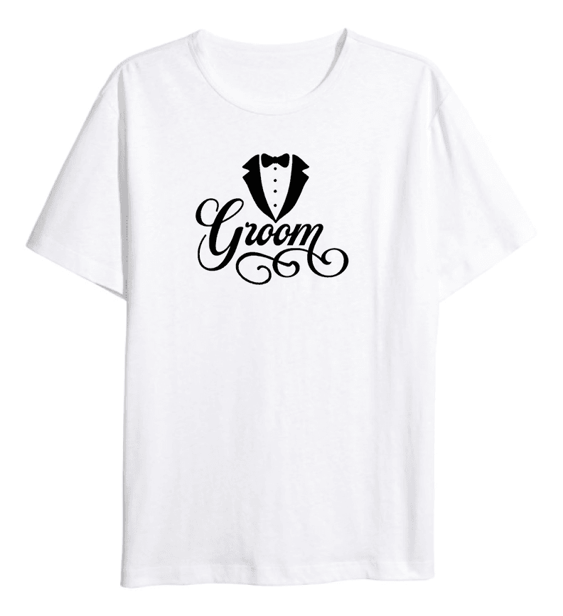 Tricou Alb Personalizat pentru Mire 2024153