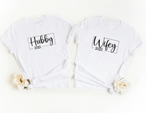 Seturi de Tricouri Albe de Mire si Mireasa Personalizate 2024264