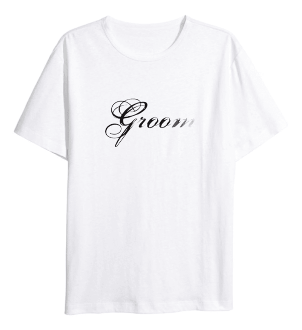 Tricou Alb Personalizat pentru Mire 2024175